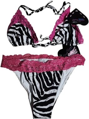 Beach Bunny Haute Look Zebra Bikini